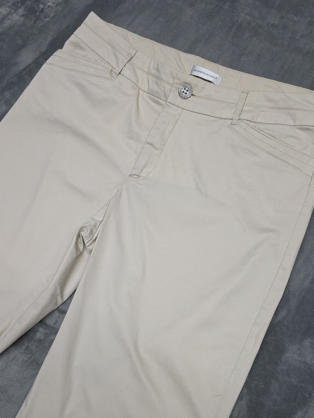 Christopher & Banks Khaki Capri Pants Sz 14